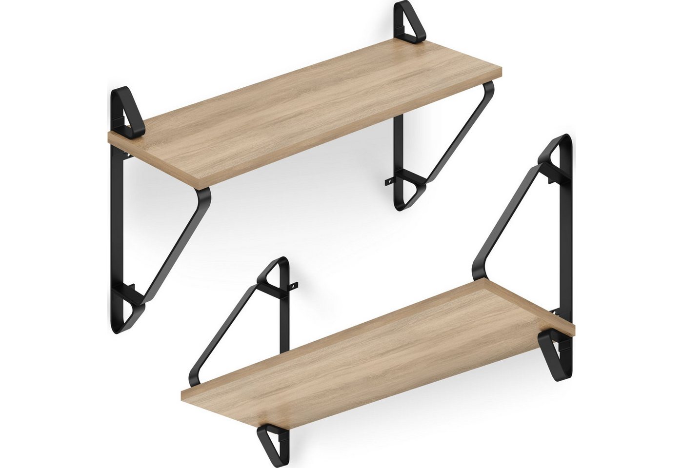 tectake Wandregal 2er Set Wandregal, Set 2-tlg., Industrial Style tectake Wandregal 2er Set Wandregal, Set 2-tlg., Industrial Style von tectake