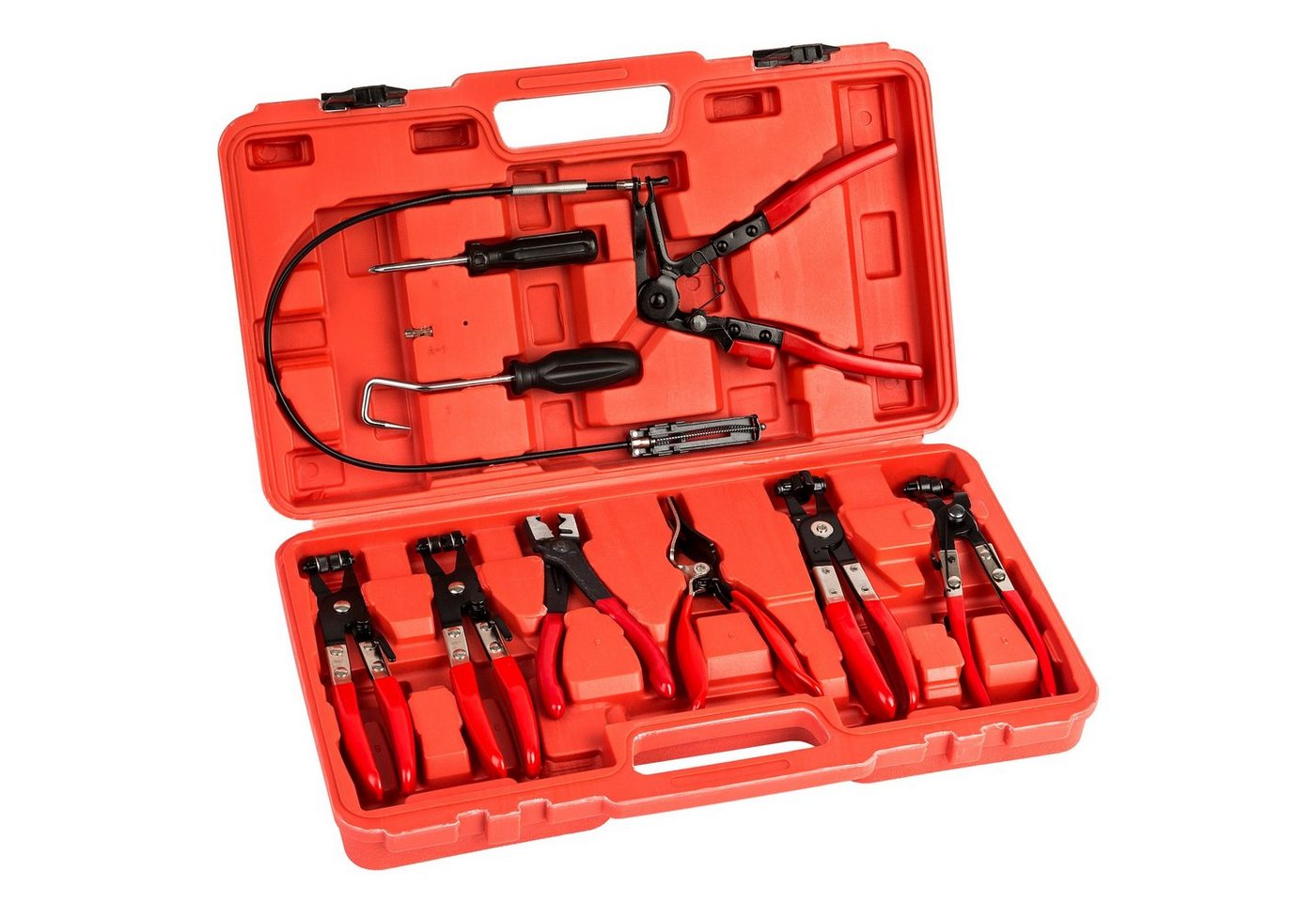 tectake Zangenset Schlauchklemmenzangen- und Schlauchschellenzangen-Werkzeugset, 9-teilig tectake Zangenset Schlauchklemmenzangen- und Schlauchschellenzangen-Werkzeugset, 9-teilig von tectake