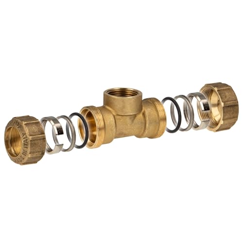 Hochwertige PE-Rohr T-Verschraubung – Messing IG 25 x 3/4" x 25 für hochwertige Wasserinstallationen – Langlebig & Zuverlässig Hochwertige PE-Rohr T-Verschraubung – Messing IG 25 x 3/4" x 25 für hochwertige Wasserinstallationen – Langlebig & Zuverlässig von tecuro