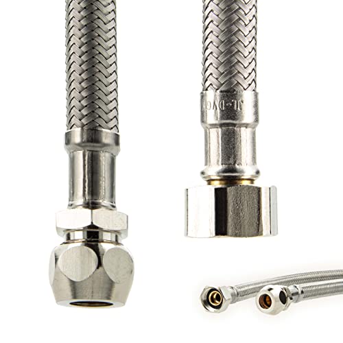 Sanitär Verbindungsschlauch 3/8 QV x 3/8 ÜWM x 200 mm - KTW-A- DVGW Sanitär Verbindungsschlauch 3/8 QV x 3/8 ÜWM x 200 mm - KTW-A- DVGW von tecuro