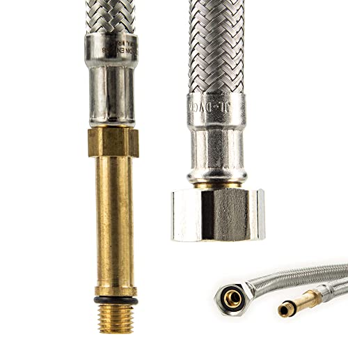 Sanitärarmaturen Anschlussschlauch M 8x1 lang - 3/8" ÜWM x 500 mm von tecuro