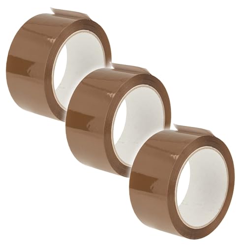 tecuro 3 Rollen PREMIUM Acrylat-Paketklebeband PP31, braun, 50 mm x 66 m, leise abrollbar, UV- und alterungebeständig tecuro 3 Rollen PREMIUM Acrylat-Paketklebeband PP31, braun, 50 mm x 66 m, leise abrollbar, UV- und alterungebeständig von tecuro