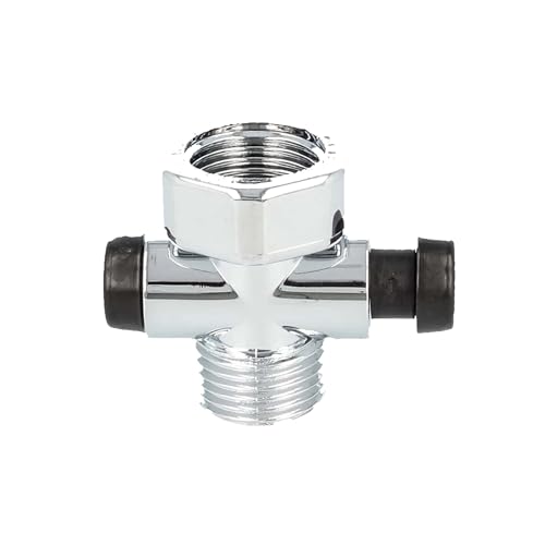 tecuro -60000- Duschstopp - Wasserstop für Handbrause Duschbrause - verchromt von tecuro