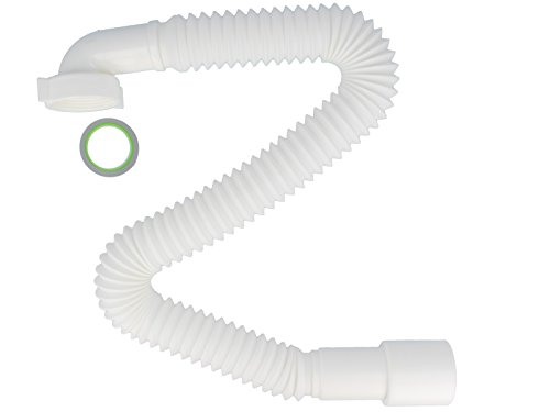 tecuro flexibler Spülen-Ablaufschlauch, ausziehbar bis 850 mm von tecuro