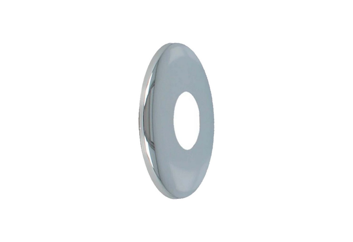 tecuro Badarmatur DESIGN-Hahnrosette (3/8) Ø 18 mm x Ø 61 mm, Messing verchromt von tecuro