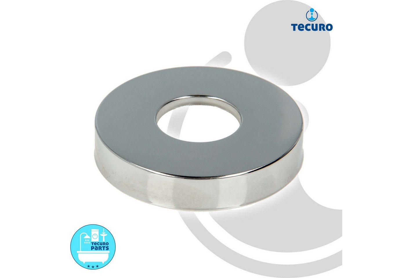 tecuro Badarmatur Schubrosette, Messing verchromt - verschiedene Größen tecuro Badarmatur Schubrosette, Messing verchromt - verschiedene Größen von tecuro