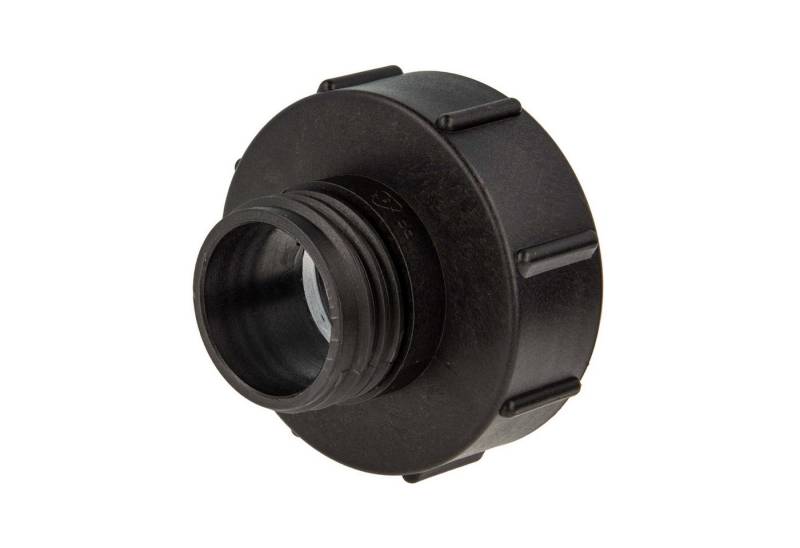 tecuro Bewässerungssystem IBC Adapter mit Grobgewinde S100 x 8 auf Außengewinde S60 x 6, HDPE von tecuro