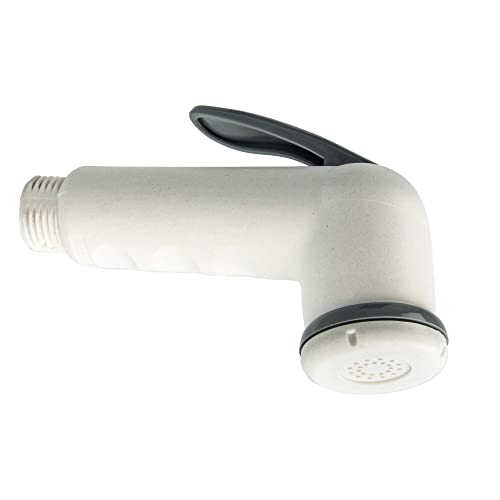 tecuro | Bidet & WC Handbrause Duschbrause SHATTAF | 1-strahlig | mit Feststellfunktion | 1/2 Zoll Schlauchanschluss (Standard) | Kunststoff ABS | Weiß (RAL9010) | 66241 von tecuro