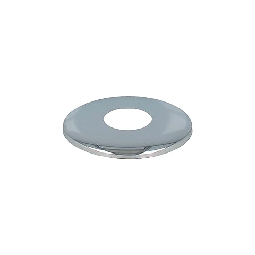 tecuro DESIGN Hahnrosette (3/8) Ø 18 mm x Ø 60 mm x 5 mm, Messing verchromt - 38510538 von tecuro