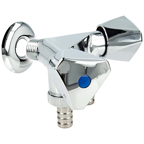 tecuro Doppel-Geräteventil mit 2 Abgängen, Wandrosette, PTFE-Dichtband, Messing hochglanzverchromt - 22273-SWD tecuro Doppel-Geräteventil mit 2 Abgängen, Wandrosette, PTFE-Dichtband, Messing hochglanzverchromt - 22273-SWD von tecuro