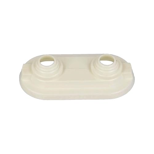 tecuro Doppel Scharnierrosette Rohrabstand 50 mm, Loch 10-22 mm - weiß tecuro Doppel Scharnierrosette Rohrabstand 50 mm, Loch 10-22 mm - weiß von tecuro