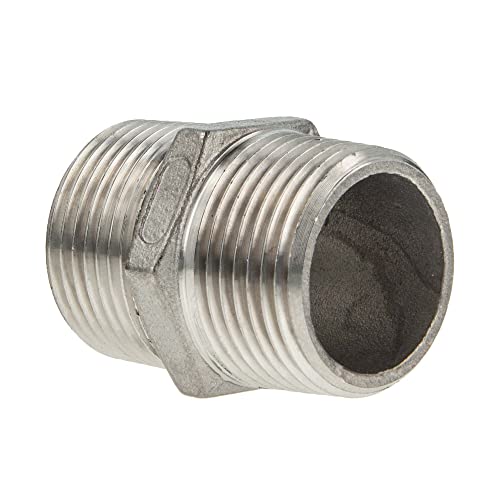 tecuro Doppelnippel Edelstahl V4A (AISI 316), AG/AG 3 Zoll von tecuro