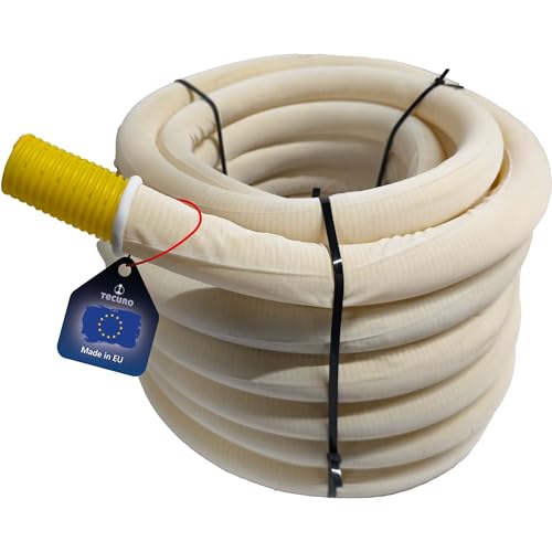 tecuro Drainagerohr 15 Meter - DN60, flexibel, gewellt und geschlitzt, mit Filterstrumpf, PVC-U, DIN 1187 tecuro Drainagerohr 15 Meter - DN60, flexibel, gewellt und geschlitzt, mit Filterstrumpf, PVC-U, DIN 1187 von tecuro