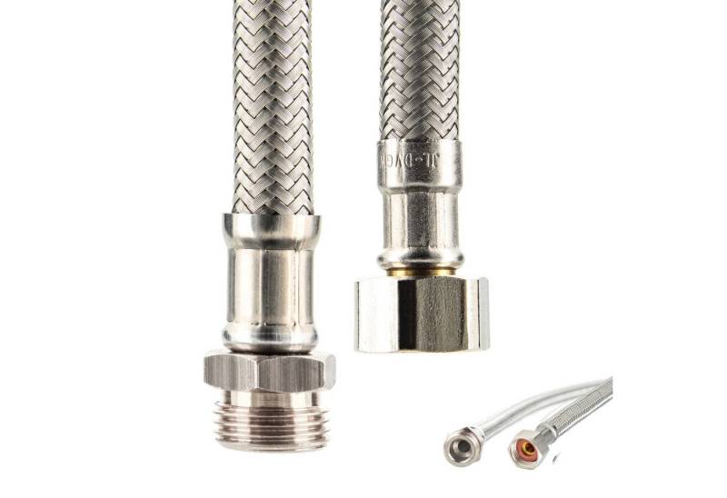 tecuro Flexschlauch DN 8 Verbindungsschlauch IG x AG - für Sanitärinstallation KTW-A-DVGW von tecuro