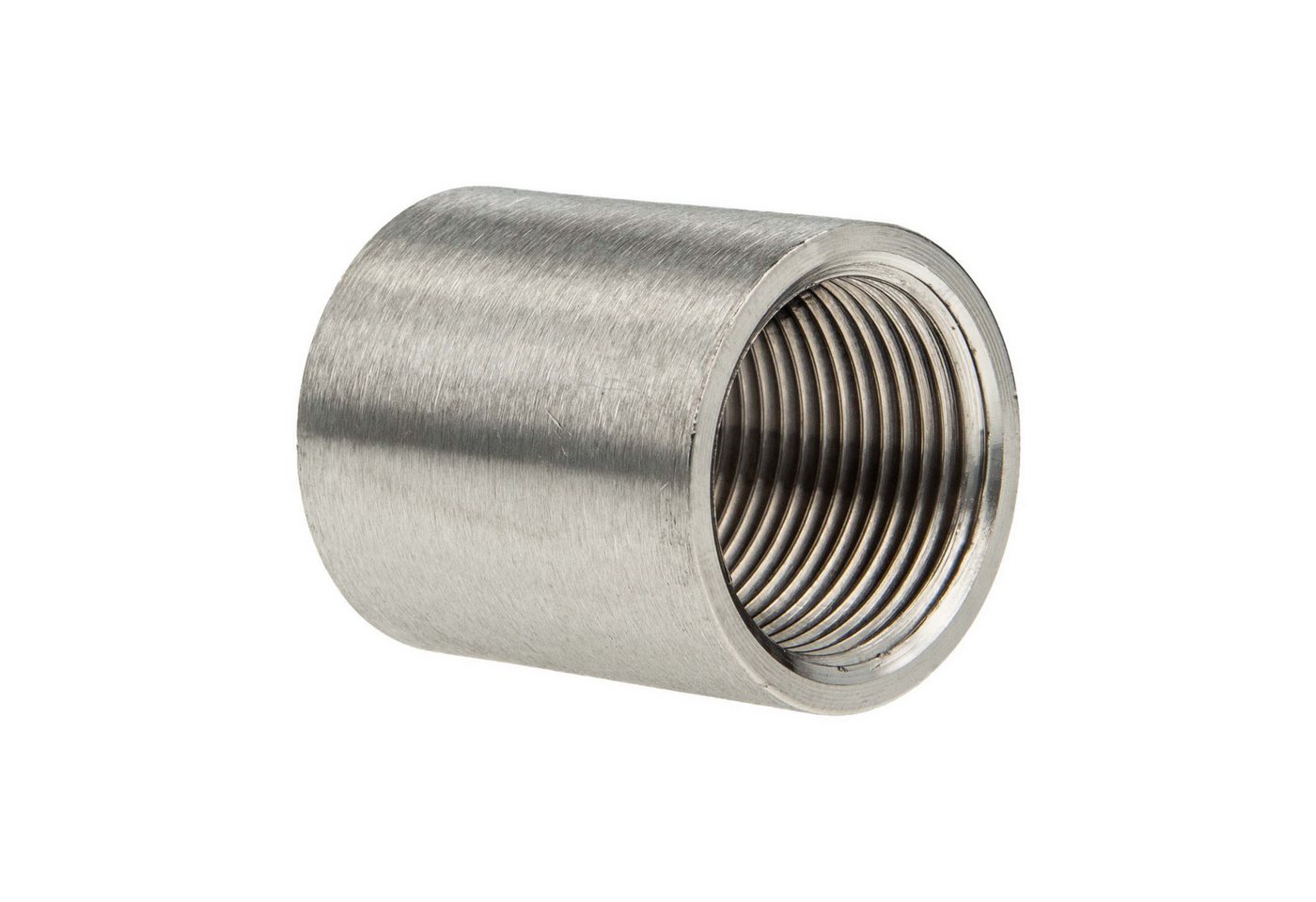 tecuro Gewindefitting Muffe - Schweißmuffe IG Edelstahl V4A (AISI 316), 4 Zoll von tecuro