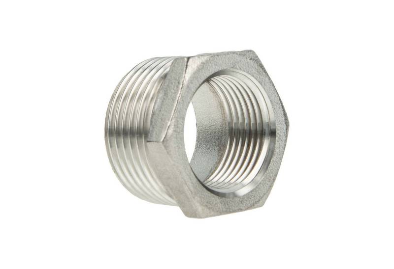tecuro Gewindefitting Reduzierstück AG x IG Edelstahl V4A (AISI 316), 1 1/2 x 1/4 Zoll von tecuro