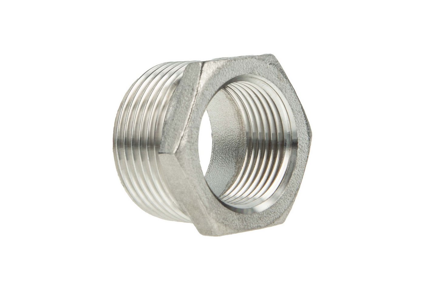 tecuro Gewindefitting Reduzierstück AG x IG Edelstahl V4A (AISI 316), 4 x 3 Zoll von tecuro