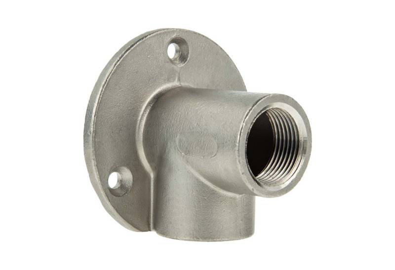 tecuro Gewindefitting Wandwinkel 90° IG/IG Edelstahl V2A (AISI 304), 3/4 Zoll von tecuro