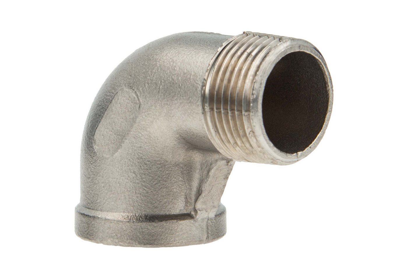 tecuro Gewindefitting Winkel 90° IG x AG Edelstahl V4A (AISI 316), 2 1/2 Zoll von tecuro