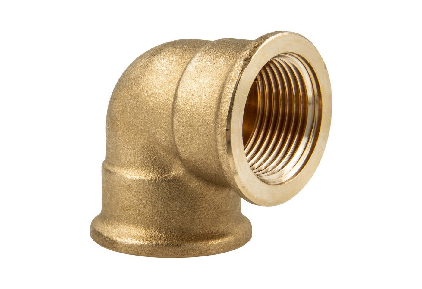 tecuro Gewindefitting Winkel 90° beidseitig Innengewinde Rp zylindrisch, Messing blank, 1 Zoll tecuro Gewindefitting Winkel 90° beidseitig Innengewinde Rp zylindrisch, Messing blank, 1 Zoll von tecuro