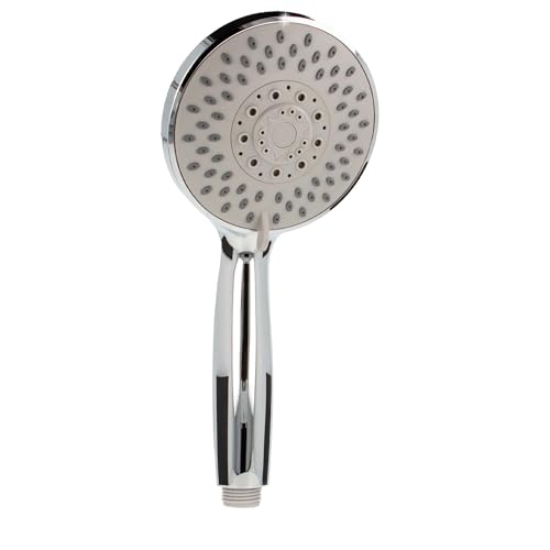 tecuro Handbrause ew-120 mit 5-Funktionen - Ø 120 mm mit Antikalkdüsen, verchromt von tecuro