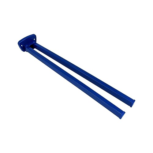 tecuro Handtuchhalter 2-teilig - Messing blau (RAL 5002) - 380 mm - schwenkbar von tecuro