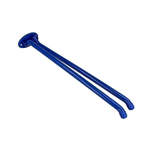 tecuro Handtuchhalter 2-teilig - Messing blau (RAL 5002) - 400 mm - schwenkbar von tecuro
