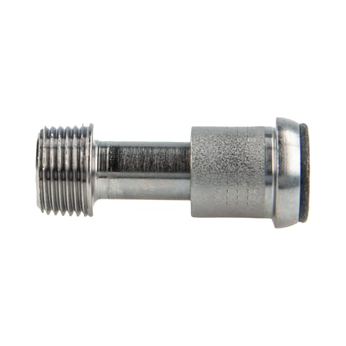 tecuro Heizkörper Ausgleichstülle mit Eurokonus x 3/8 Zoll (DN10) Aussengewinde, temperaturbeständig bis 110 °C, max. 7 bar, Messing vernickelt von tecuro