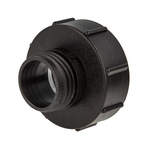 tecuro IBC Adapter mit Grobgewinde S100 x 8 auf Außengewinde S60 x 6, passend zu Anschlussgewinde IBC Tank: S100x8, Kunststoff HDPE schwarz tecuro IBC Adapter mit Grobgewinde S100 x 8 auf Außengewinde S60 x 6, passend zu Anschlussgewinde IBC Tank: S100x8, Kunststoff HDPE schwarz von tecuro