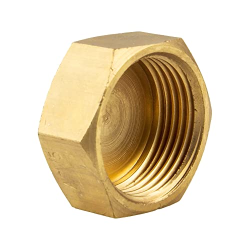 tecuro Kappe mit Sechskant, Innengewinde Rp 3/4 Zoll, Messing blank CW617N nach Trinkwasserverordnung 50930-6 tecuro Kappe mit Sechskant, Innengewinde Rp 3/4 Zoll, Messing blank CW617N nach Trinkwasserverordnung 50930-6 von tecuro