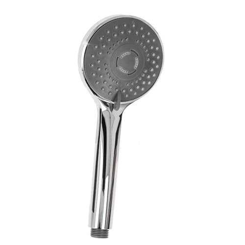tecuro Komfort-Handbrause Ø 100 mm, mit 3-Funktionen und Antikalknoppen, verchromt von tecuro
