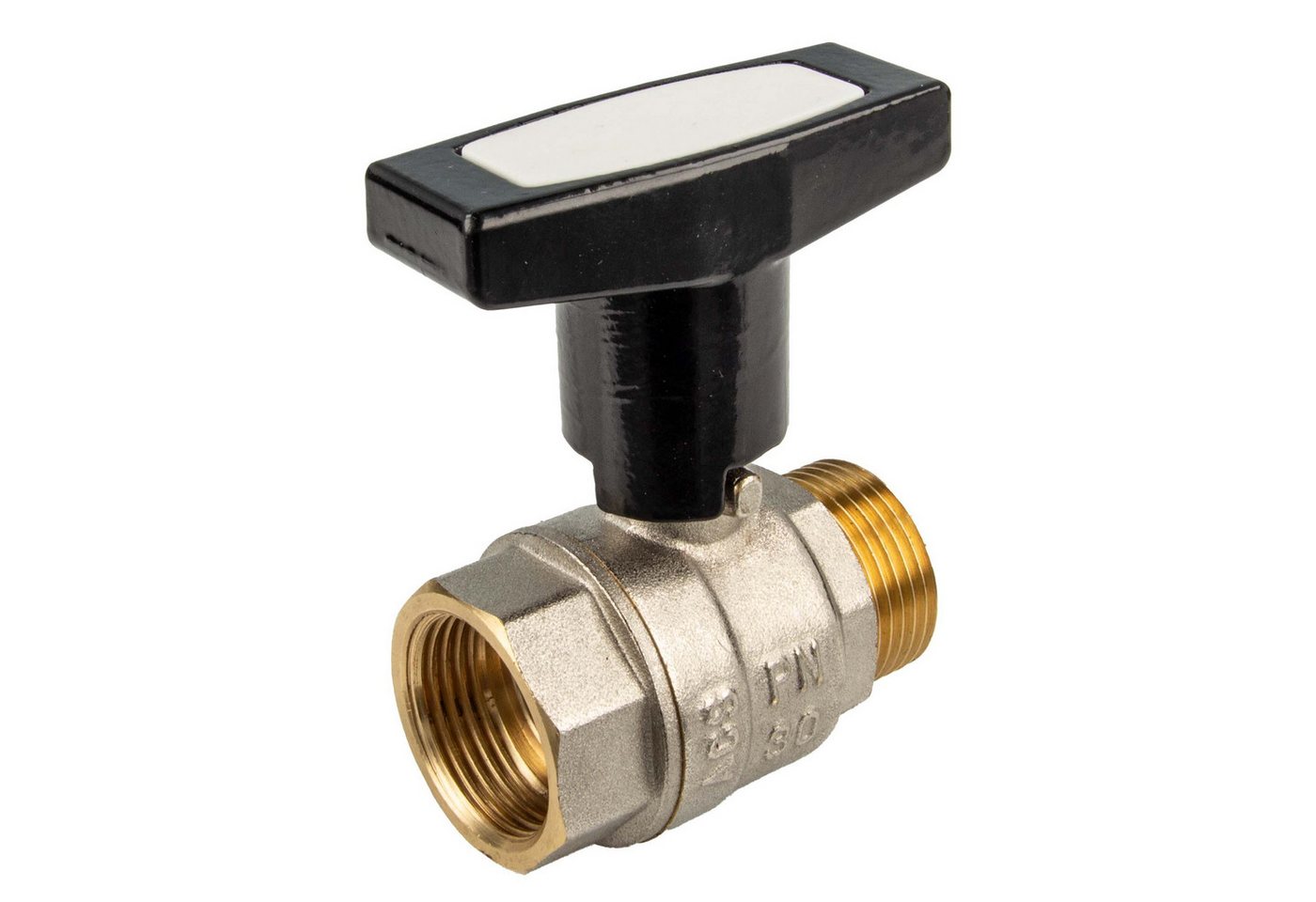 tecuro Kugelhahn Innen- x AG 3/8 bis 2 Zoll, T-Griff von tecuro