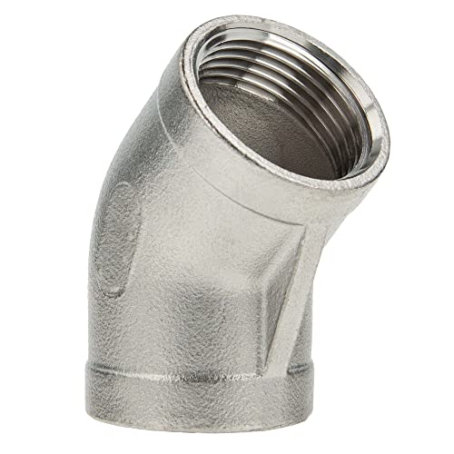 tecuro Kurzer Winkel 45° Edelstahl V4A (AISI 316), IG x IG 3 Zoll von tecuro