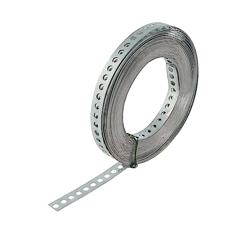 tecuro Lochband 12 mm x 10 m Rolle, Materialstärke 0,6 mm, Lochmaß Ø 5 mm - Edelstahl V2A - LBES12 tecuro Lochband 12 mm x 10 m Rolle, Materialstärke 0,6 mm, Lochmaß Ø 5 mm - Edelstahl V2A - LBES12 von tecuro