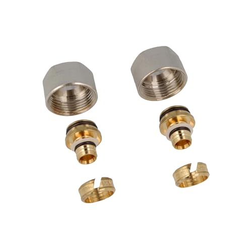 tecuro MS Klemmverschraubung für Ø 17 x 2,0 mm Kunststoff- und Alu- Verbundrohr - 2er-Set tecuro MS Klemmverschraubung für Ø 17 x 2,0 mm Kunststoff- und Alu- Verbundrohr - 2er-Set von tecuro
