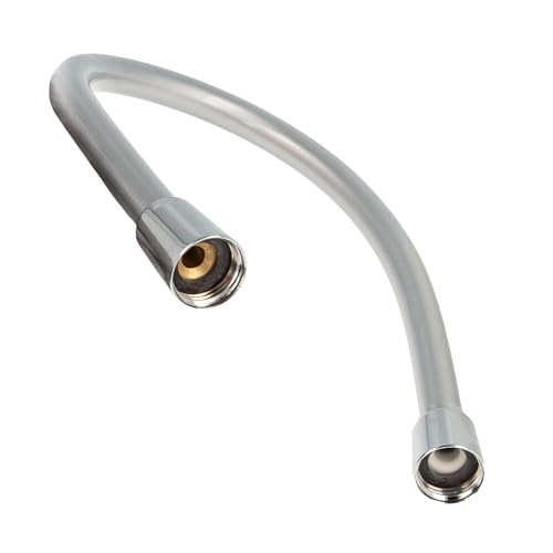 tecuro - PREMIUM Kunststoff Brauseschlauch Länge 1,00 m, verdrehsicher, silberglatt, KTW/DVGW - Made in Germany von tecuro