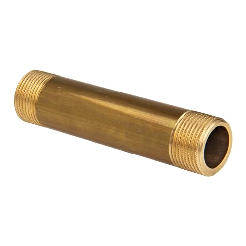 tecuro Passstück 3/4 Zoll (DN20) x 110 mm für Wasserzähler Wärmemengenzähler - Messing blank von tecuro