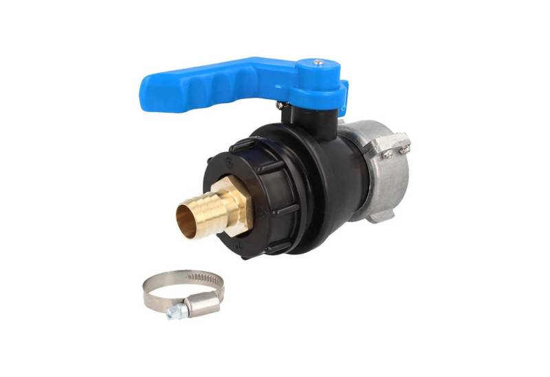 tecuro Regenwassertank IBC Adapter Kugelventil mit beidseitig Grobgewinde S60 x 6 tecuro Regenwassertank IBC Adapter Kugelventil mit beidseitig Grobgewinde S60 x 6 von tecuro