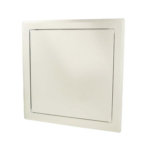 tecuro Revisionstür 300 x 300 mm Einbautür mit Rahmen und Schnappverschluss, Stahlblech weiss RAL 9016 tecuro Revisionstür 300 x 300 mm Einbautür mit Rahmen und Schnappverschluss, Stahlblech weiss RAL 9016 von tecuro
