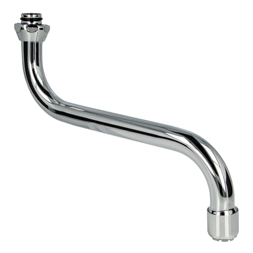 tecuro S-Auslauf für Niederdruck Wand-Armaturen 3/4 Zoll konisch dichtend, Länge 250 mm, Messing verchromt tecuro S-Auslauf für Niederdruck Wand-Armaturen 3/4 Zoll konisch dichtend, Länge 250 mm, Messing verchromt von tecuro