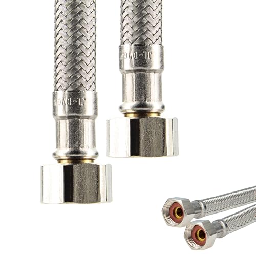 tecuro Sanitär Verbindungsschlauch 3/8 ÜWM x 3/8 ÜWM x 300 mm, KTW-A- DVGW geprüft, temperaturbeständig von -5°C bis 70°C tecuro Sanitär Verbindungsschlauch 3/8 ÜWM x 3/8 ÜWM x 300 mm, KTW-A- DVGW geprüft, temperaturbeständig von -5°C bis 70°C von tecuro