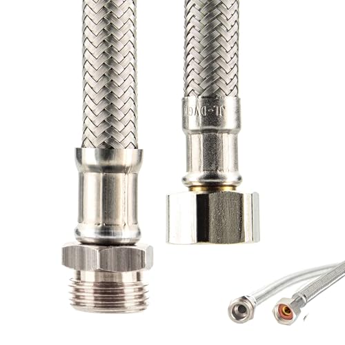 tecuro Sanitär Verbindungsschlauch 3/8 ÜWM x 3/8 AG x 150 mm, KTW-A- DVGW geprüft, temperaturbeständig von -5°C bis 70°C tecuro Sanitär Verbindungsschlauch 3/8 ÜWM x 3/8 AG x 150 mm, KTW-A- DVGW geprüft, temperaturbeständig von -5°C bis 70°C von tecuro