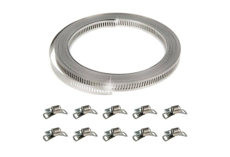 tecuro Schlauchschelle Schlauchschellenband 5 Meter, Bandbreite 9 mm inkl. Schlösser tecuro Schlauchschelle Schlauchschellenband 5 Meter, Bandbreite 9 mm inkl. Schlösser von tecuro