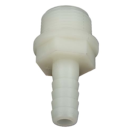 tecuro Schlauchtülle mit AG - Ø 20 mm x 3/4 Zoll - Nylon weiß von tecuro