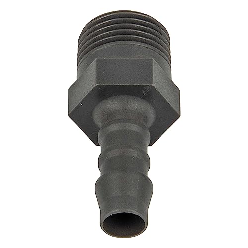 tecuro Schlauchtülle mit AG - Ø 5 mm x 1/4 Zoll - Nylon grau von tecuro
