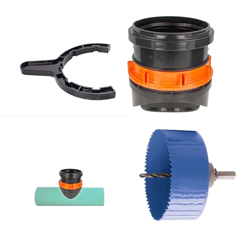 tecuro Schraubabzweig DN 160 zur Erdmontage an KG-Rohr DN 400 mm tecuro Schraubabzweig DN 160 zur Erdmontage an KG-Rohr DN 400 mm von tecuro