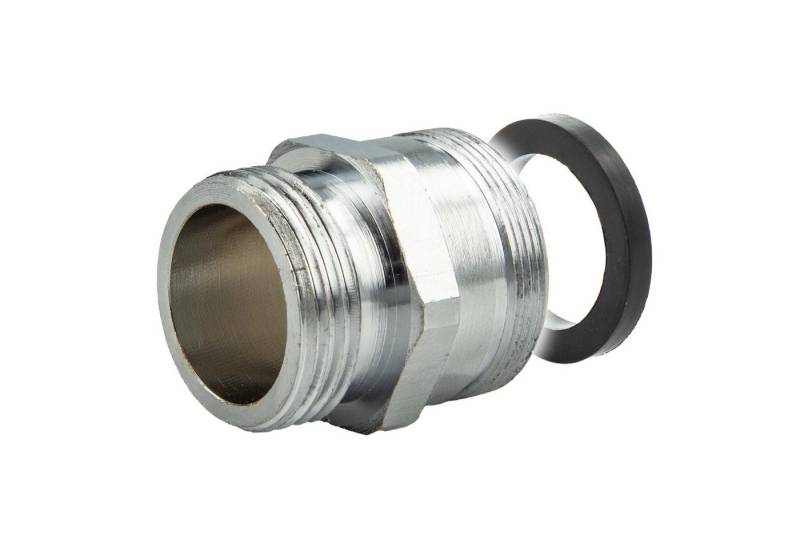 tecuro Strahlregler Mischdüse - Armaturen Adapter für Gartenschlauch M28x1 x 3/4 Zoll von tecuro