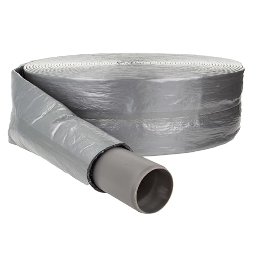 tecuro Vlies - Rohrisolierung Ø 50 x 4 mm Dämmstärke, mit reißfester PE-Schutzfolie - Meterware von tecuro