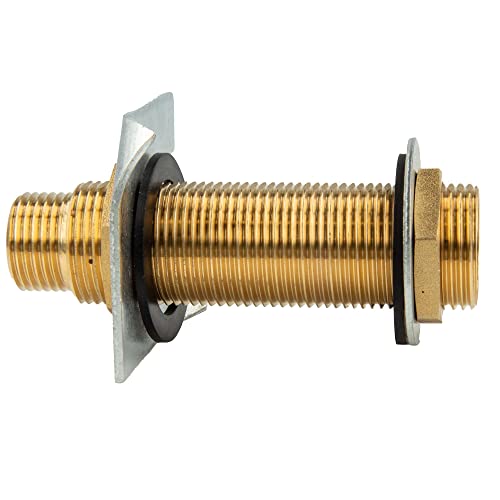 tecuro Wanddurchführung für Wanddicken bis 99 mm Messing G 1/2 x G 3/4 Zoll hochwertig, nachTrinkwasserverordnung 50930-6, mit Krallenplatte tecuro Wanddurchführung für Wanddicken bis 99 mm Messing G 1/2 x G 3/4 Zoll hochwertig, nachTrinkwasserverordnung 50930-6, mit Krallenplatte von tecuro