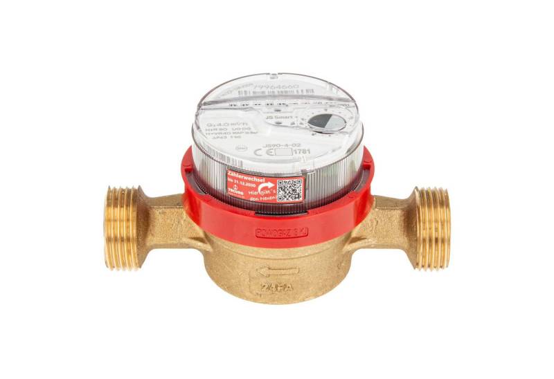 tecuro Wasserzähler Wohnungs - Wasserzähler mit Baulänge 80/110/130 mm DVGW, (inkl. Dichtung) von tecuro